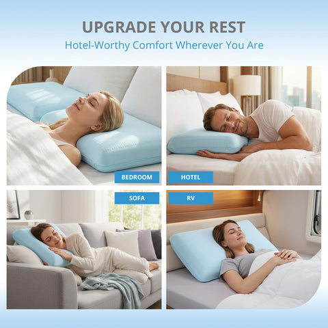 EGOHOME vacuum-packed pillow during unboxing to show expansion