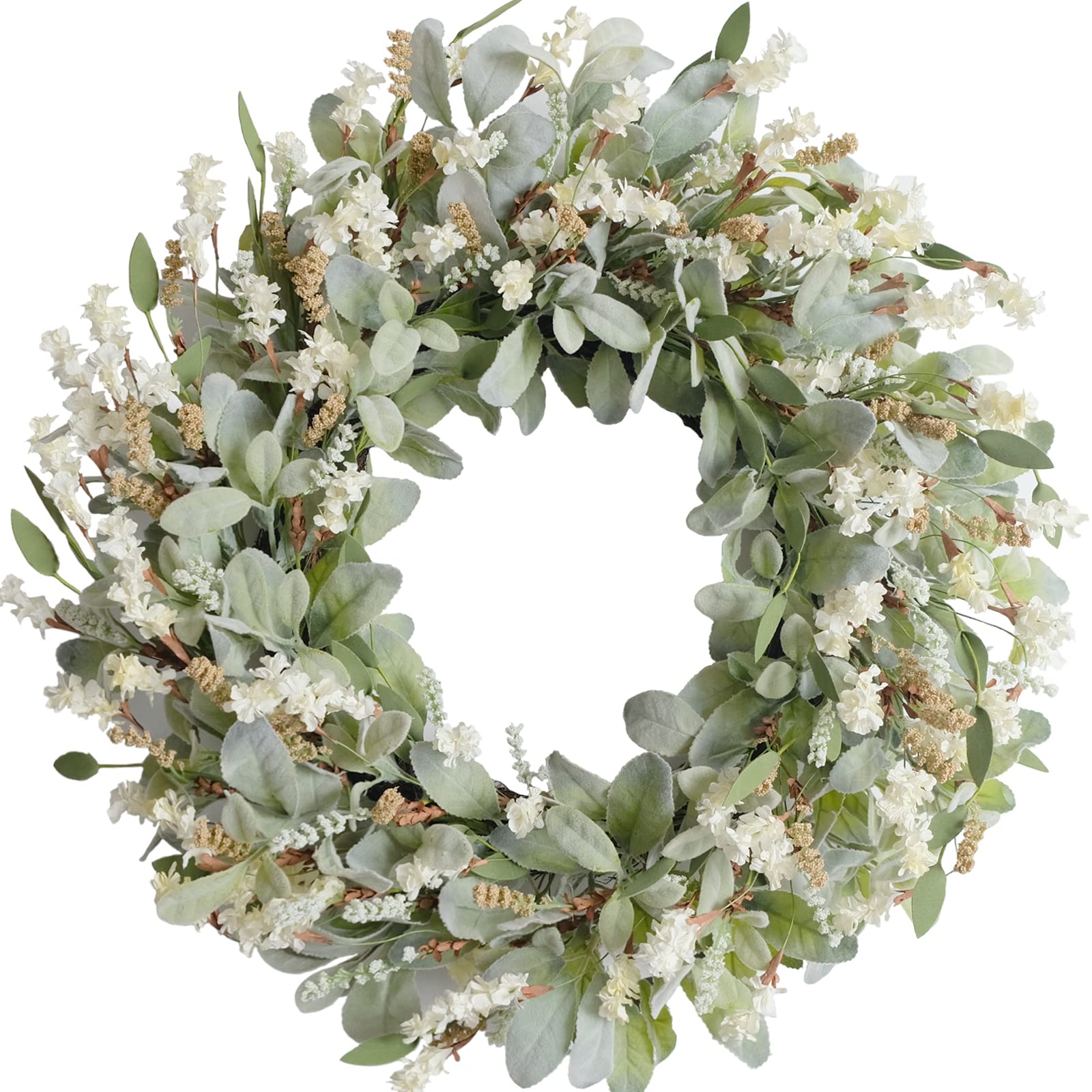 egolot front door wreath displayed on rustic door, welcoming curb appeal