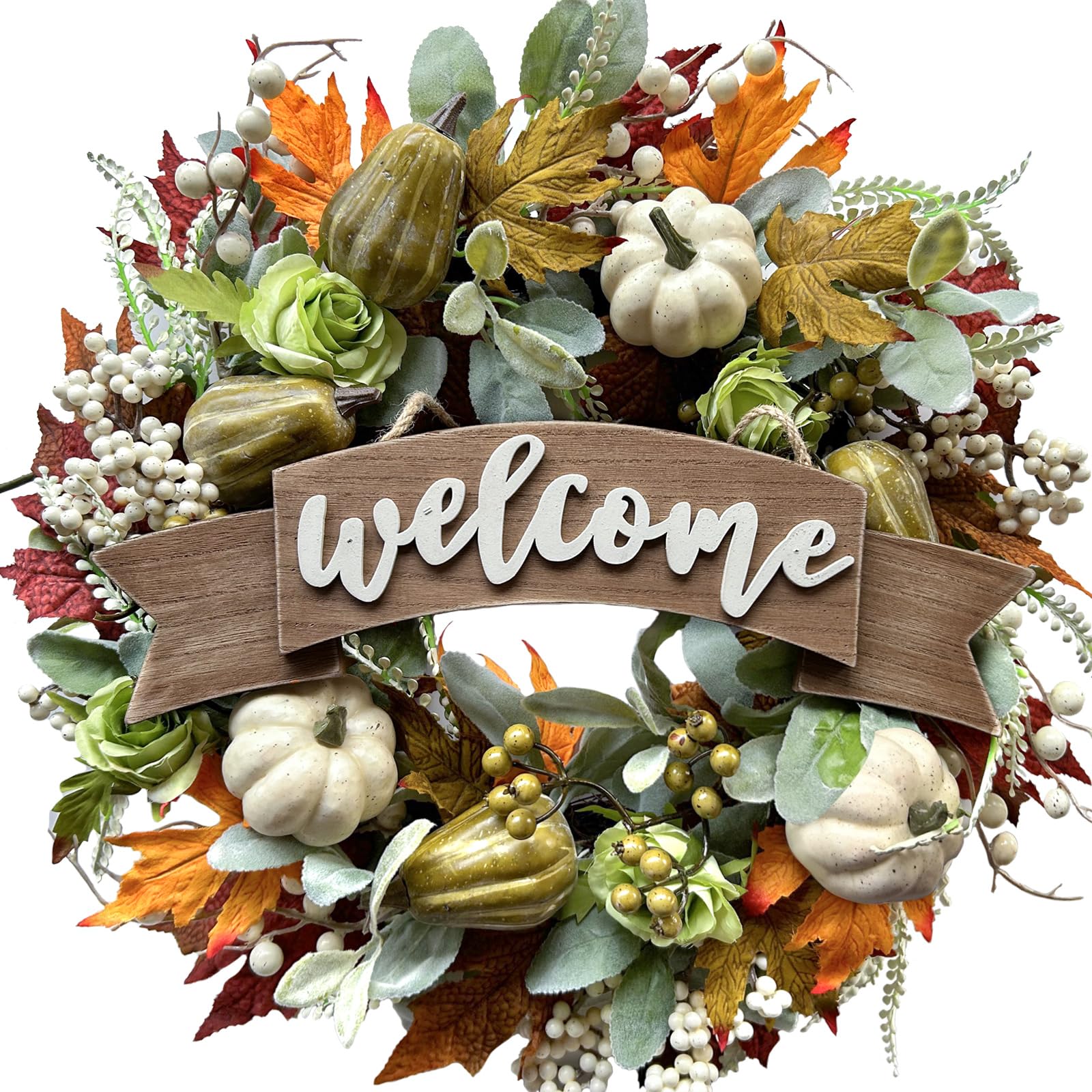 egolot front door wreath on entryway showing warm seasonal welcome
