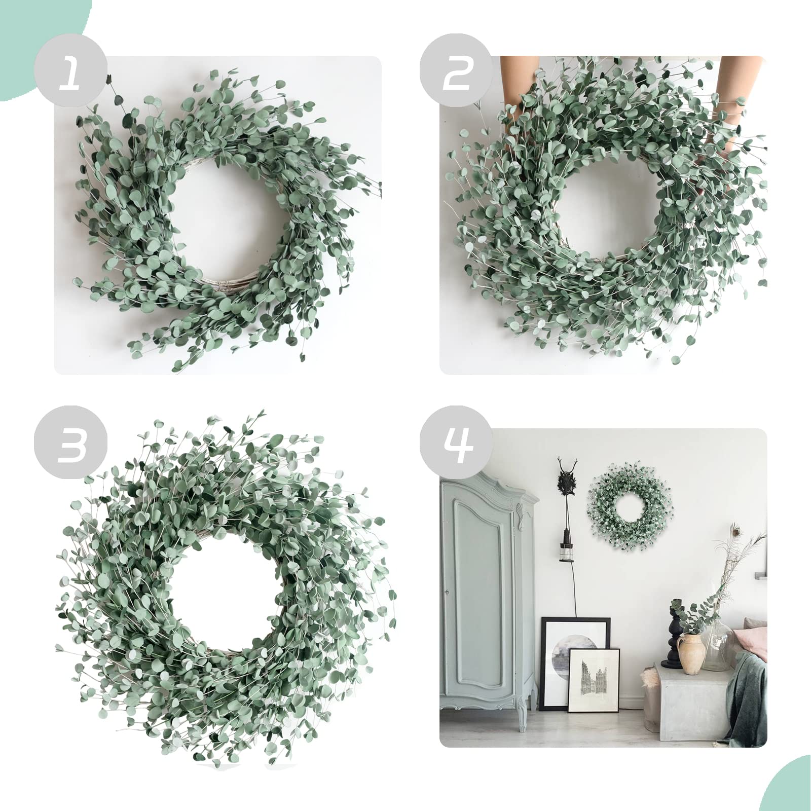 egolot side view showing wreath scale on a standard door