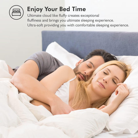 EGYPTIAN BEDDING corner loops and tabs detail ensuring secure duvet attachment and stability