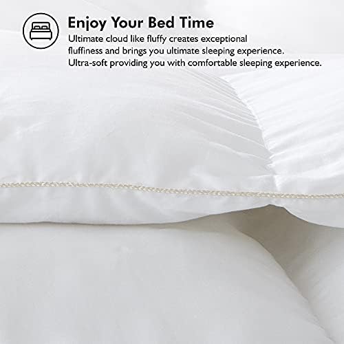 EGYPTIAN BEDDING on King bed lifestyle view showing hotel-style comfort benefit