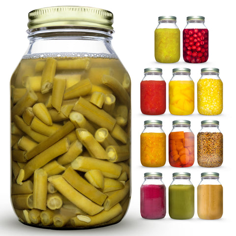 EHOMEA2Z front view of 12-pack jars showing clear glass and lids benefit organization
