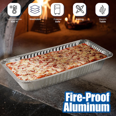 EHOMEA2Z pan in oven with lasagna showing oven-safe baking benefit