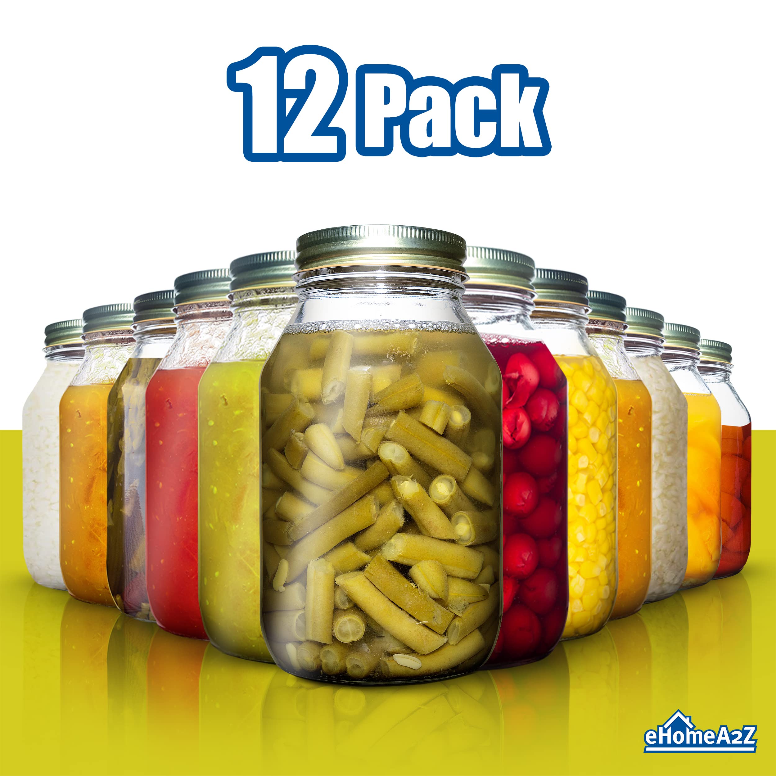 EHOMEA2Z jars on pantry shelf showing tidy storage and visible contents
