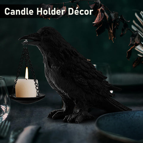 ehuoyan raven chained plate closeup showing candle placement and stability