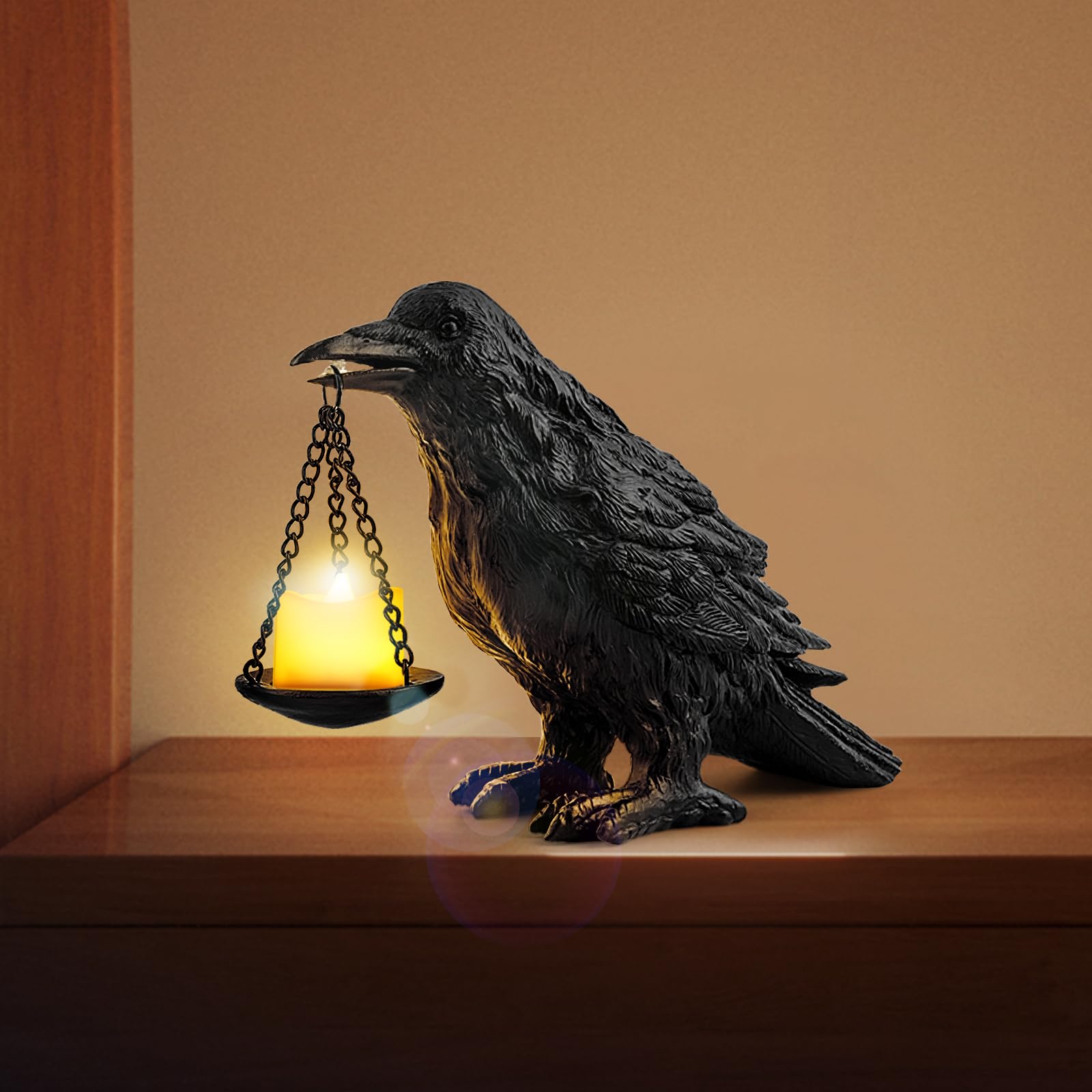 ehuoyan raven front view showing full silhouette and gothic charm