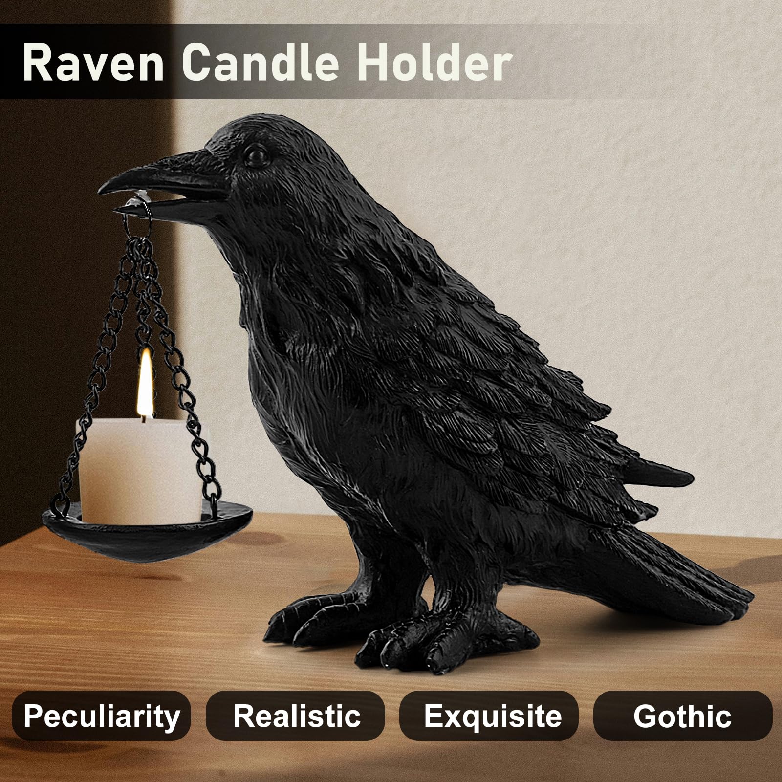 ehuoyan raven lamp on nightstand demonstrating ambient bedside lighting