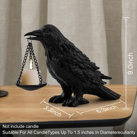 ehuoyan raven beside a book for scale and compact display benefit