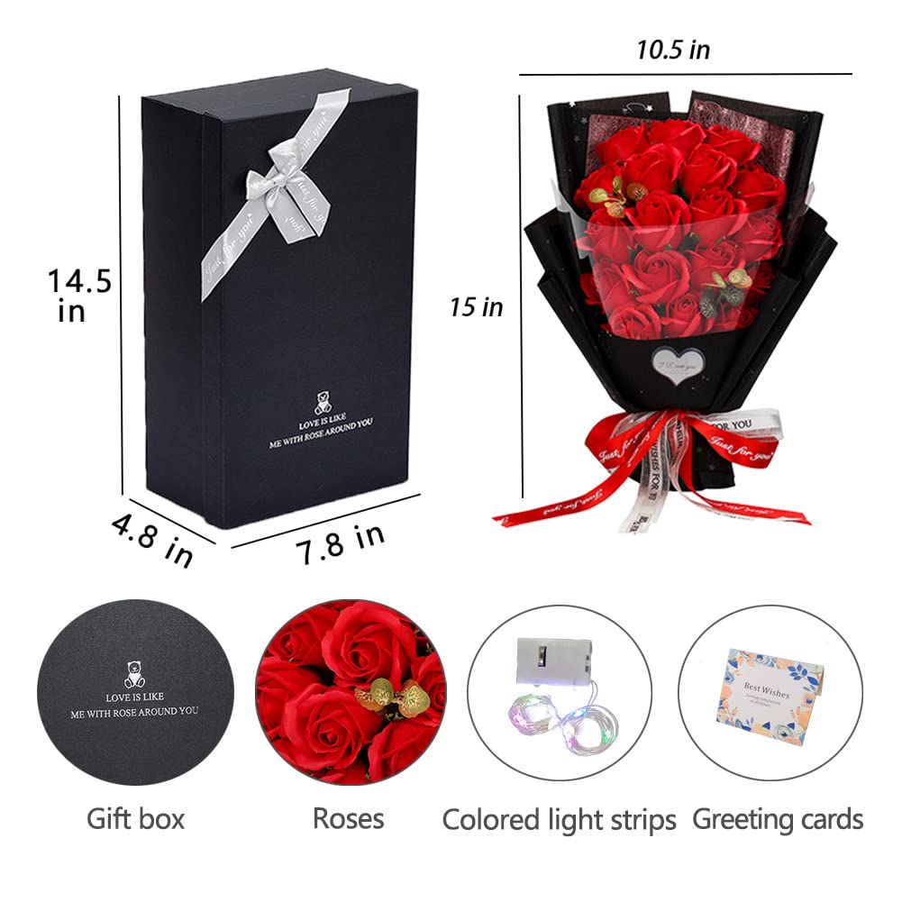 EIGHTOWN bouquet held in hand to show scale, size clarity benefit