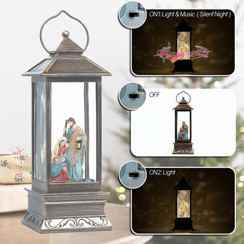 EIGHTOWN size comparison in hand showing portable 12-inch lantern convenience