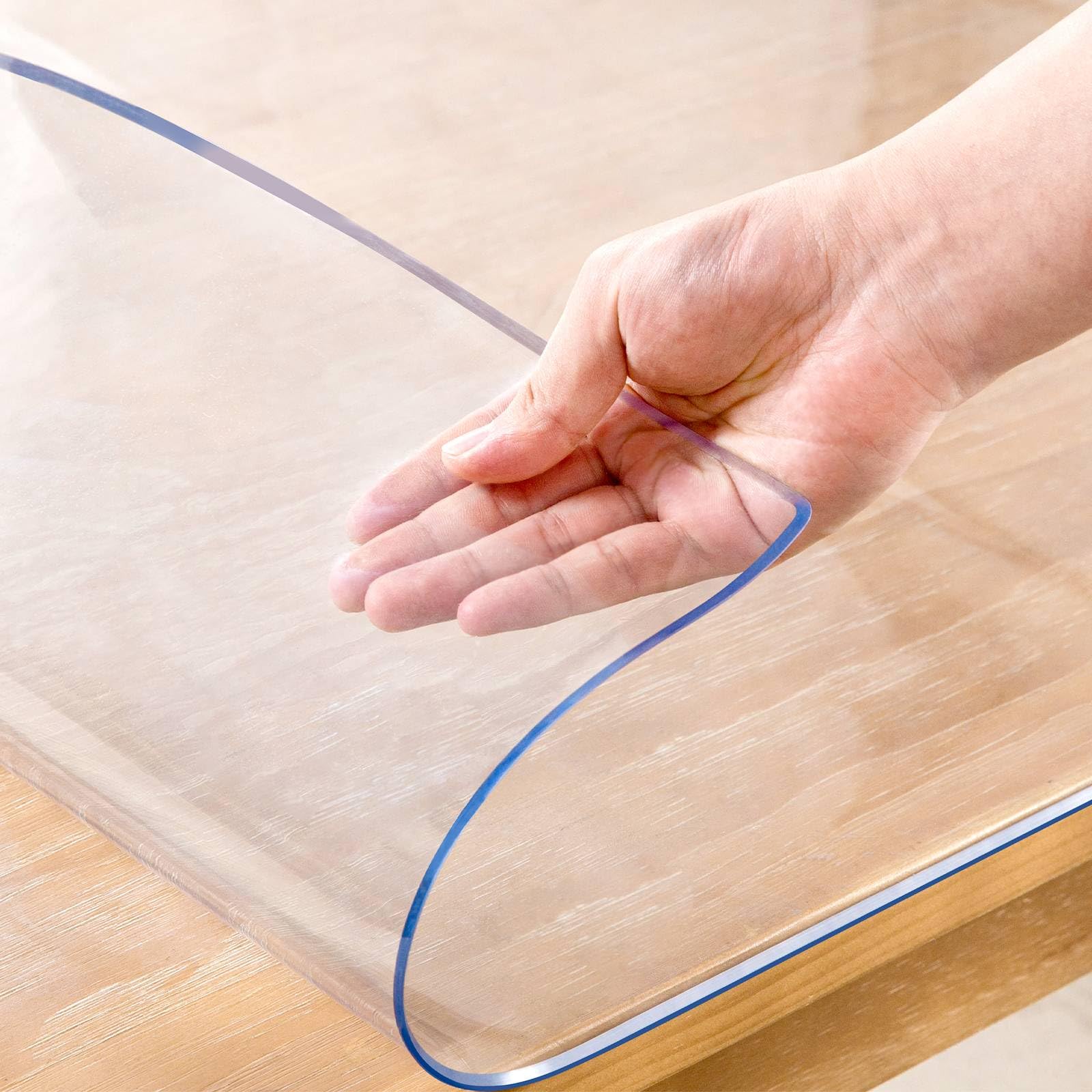 Eisdroma front view showing clear protector preserving table finish and preventing stains