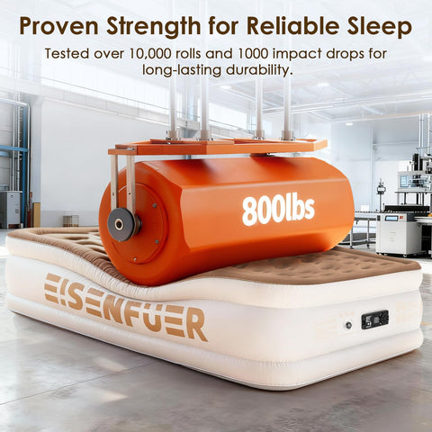 EISENFUER carry bag with mattress inside for portable transport and storage ease