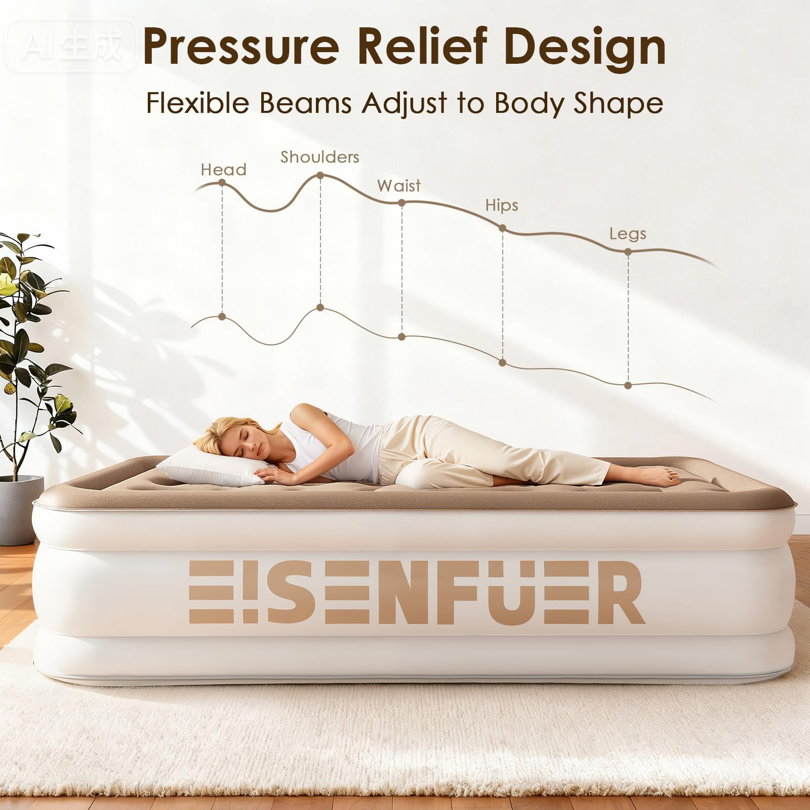 EISENFUER folded in included carry bag for convenient transport
