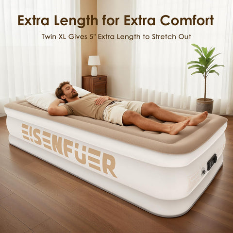 EISENFUER suede top texture detail for comfortable sleep surface