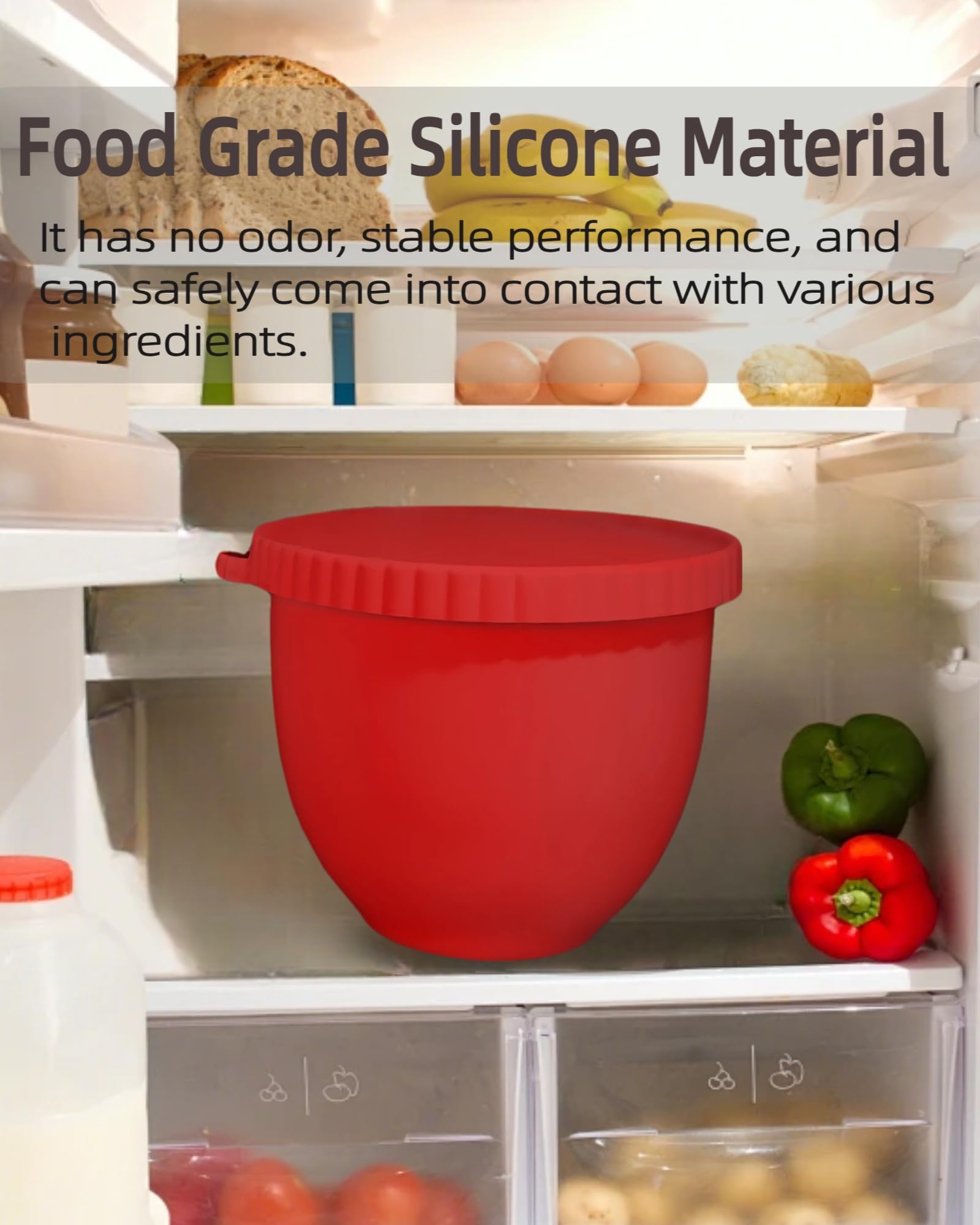 EIWAJKXE lids on liners stacked to show space-saving storage and airtight convenience