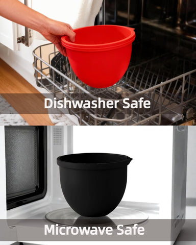 EIWAJKXE mixer in use with liner reducing splatter and dampening noise during mixing