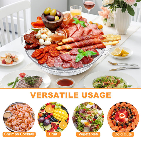 Eiyisem detail of stainless-steel plate highlighting durable, food-safe serving surface