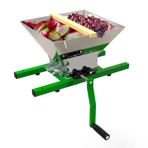 EJWOX front view assembled crusher showing compact design and portability benefit