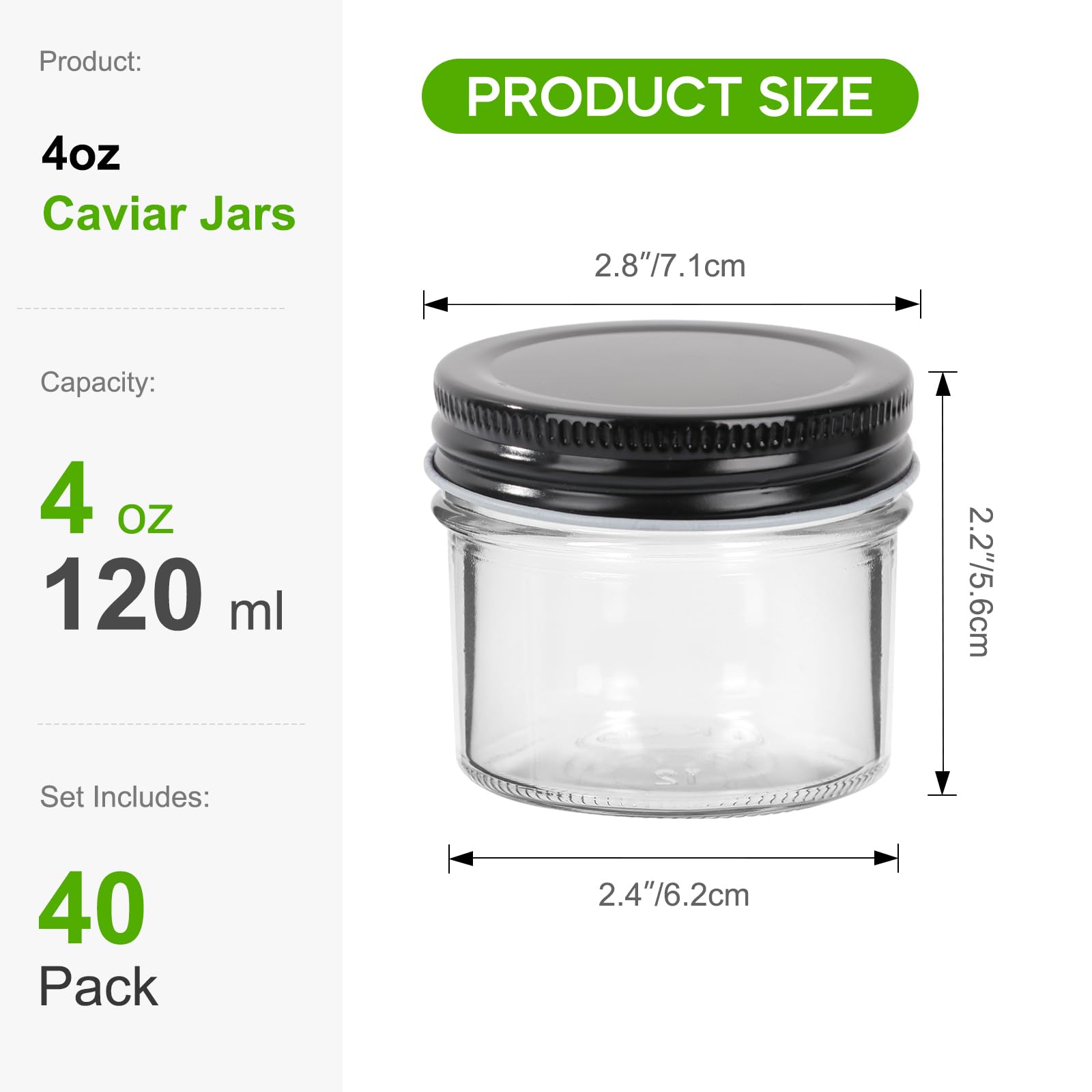 EkkoVla close-up of black lid sealing jar, demonstrating airtight protection for food