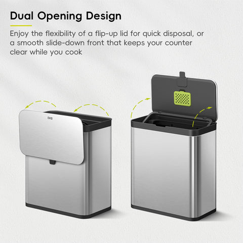 EKO deodorizer compartment detail holding charcoal for odor reduction