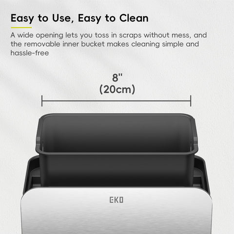 EKO hanging over cabinet door to save counter space efficiently