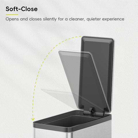EKO bag-lock feature securing liner neatly to prevent slipping and maintain a clean rim