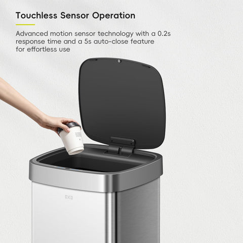 EKO next to countertop for scale showing compact tall footprint