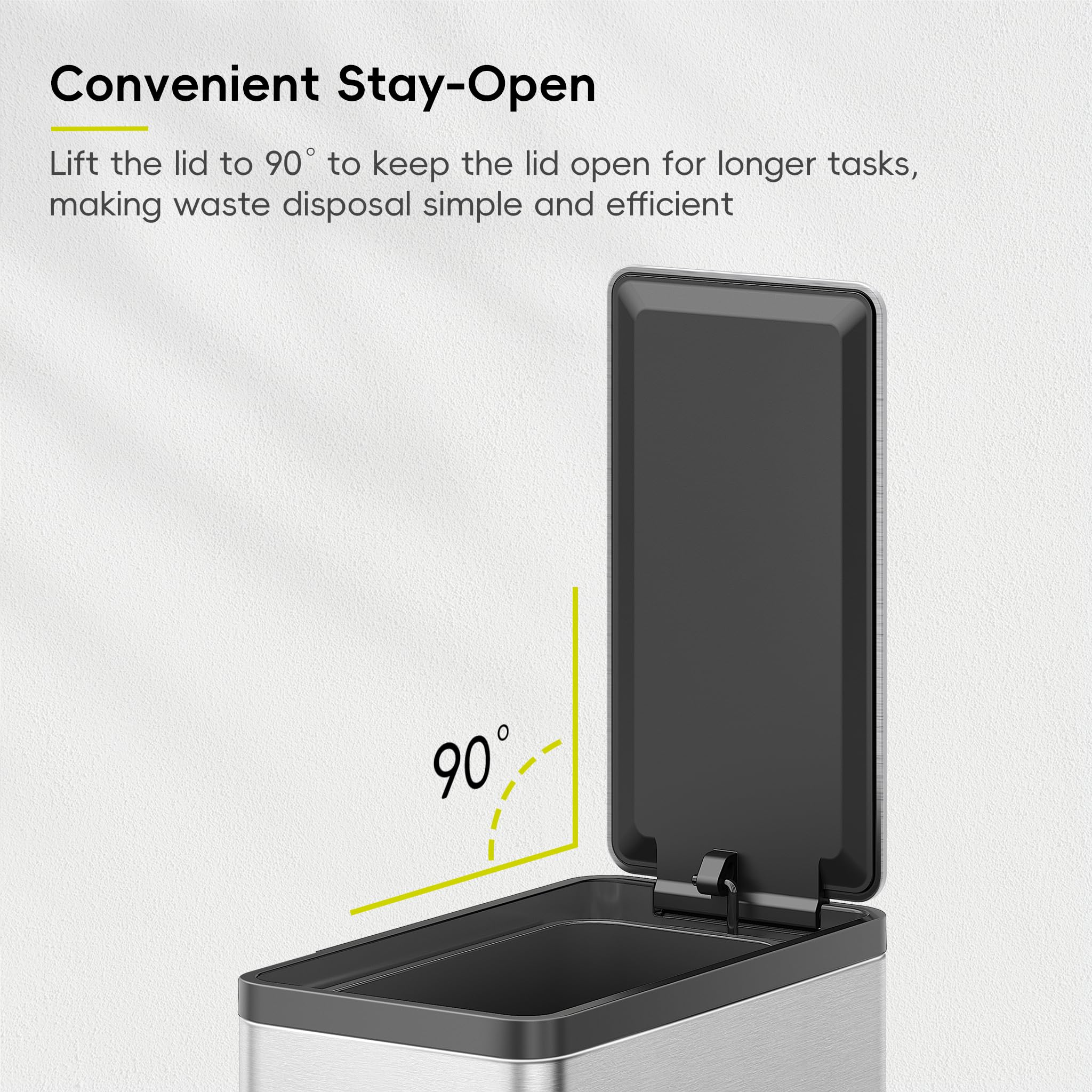 EKO fingerprint-resistant stainless finish being wiped clean for low-maintenance shine