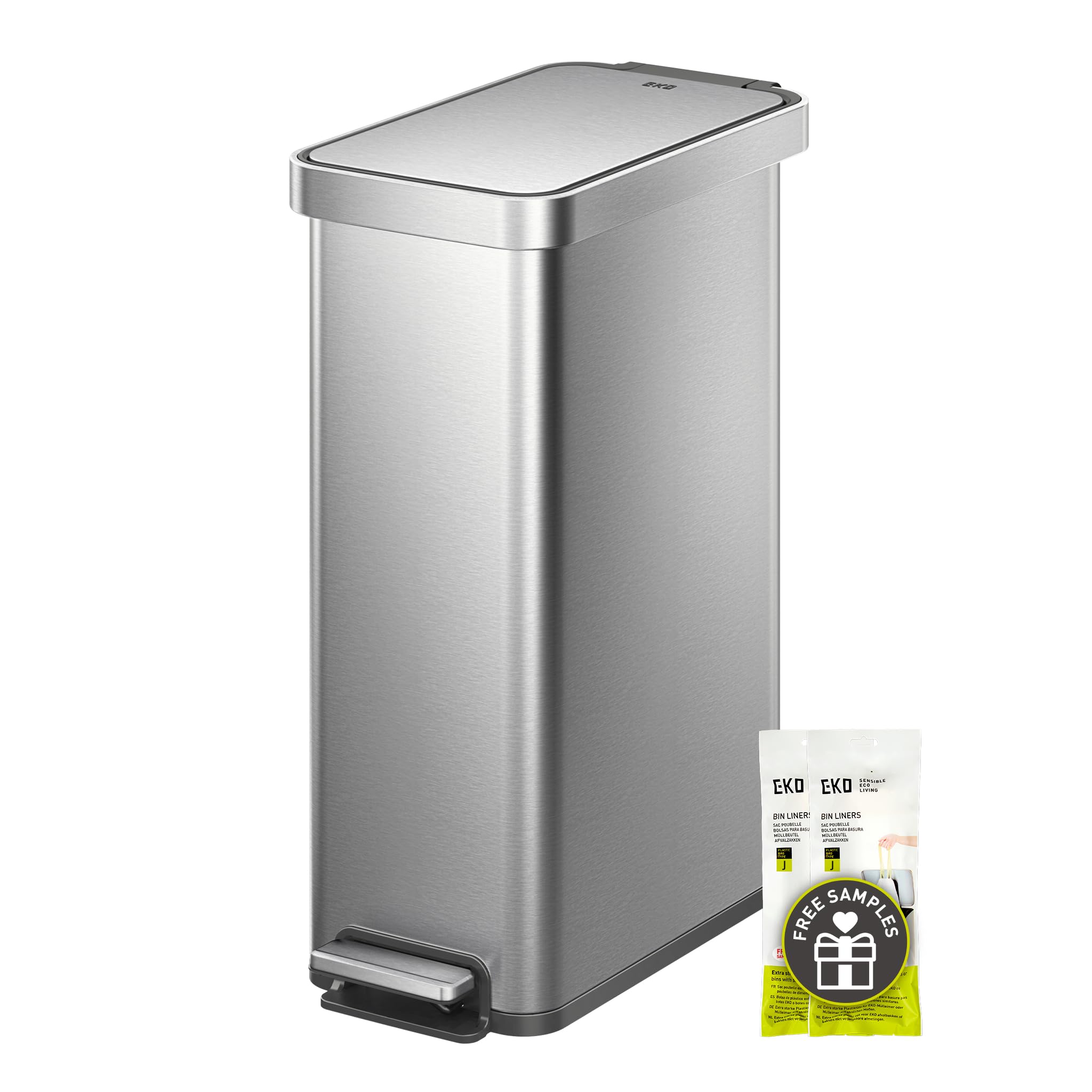 EKO Hudson Slim front view showing slim profile and neat stainless finish