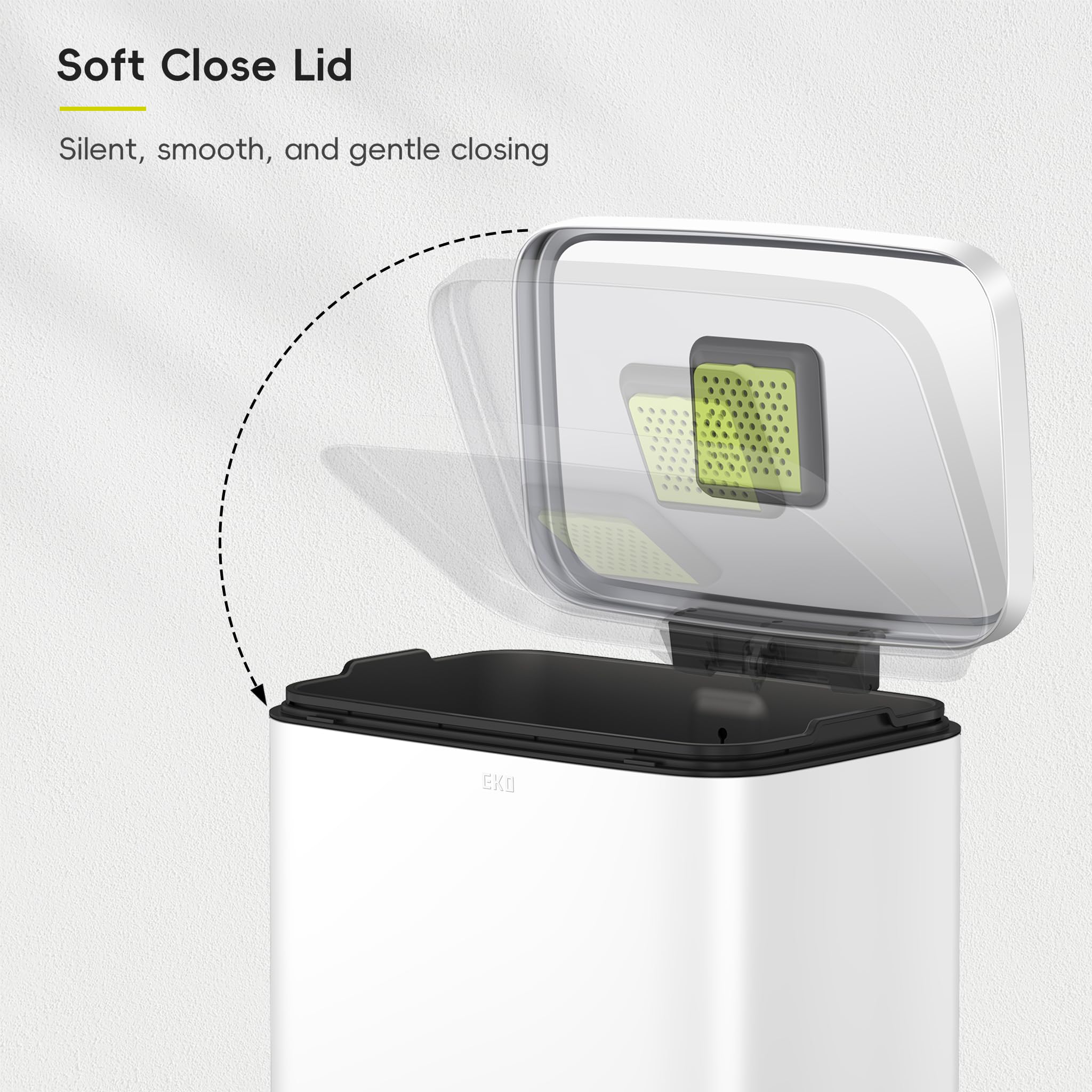 EKO Madison texture close-up showing fingerprint-resistant coating benefit: low maintenance