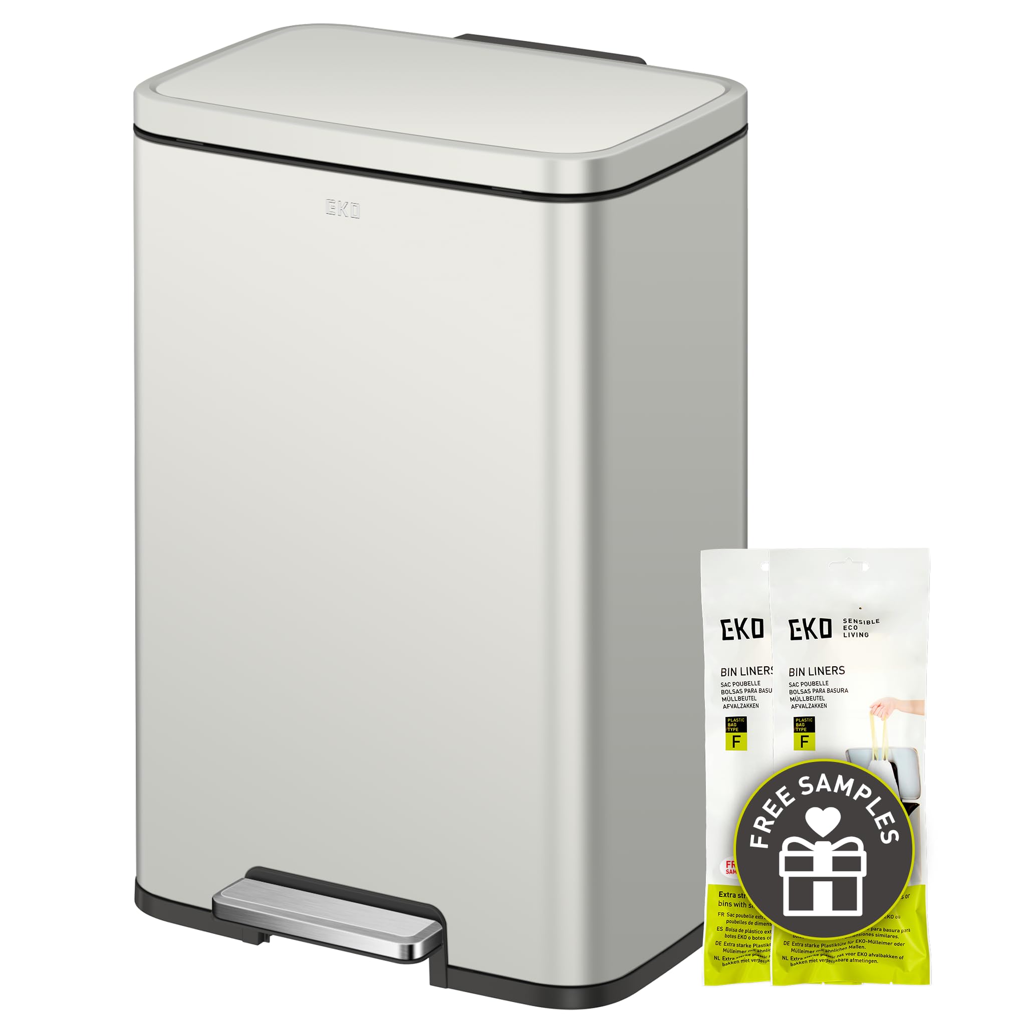 EKO Madison front view showing matte grey stainless exterior and slim profile for tidy kitchens