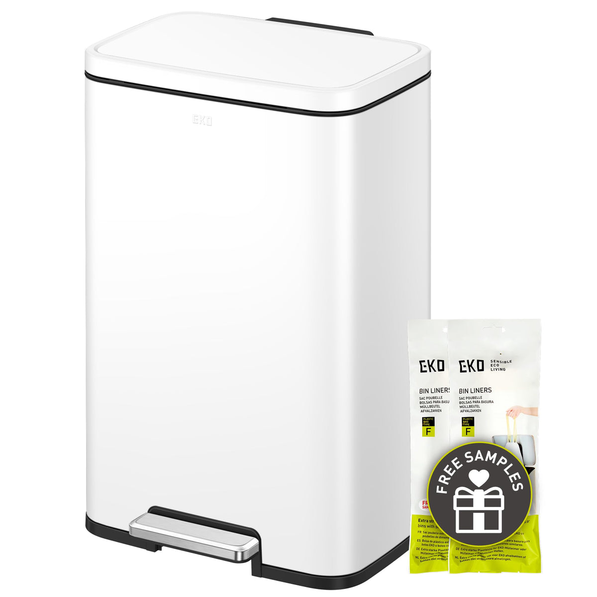 EKO Madison front view shows sleek matte white finish and clean design benefit: modern look