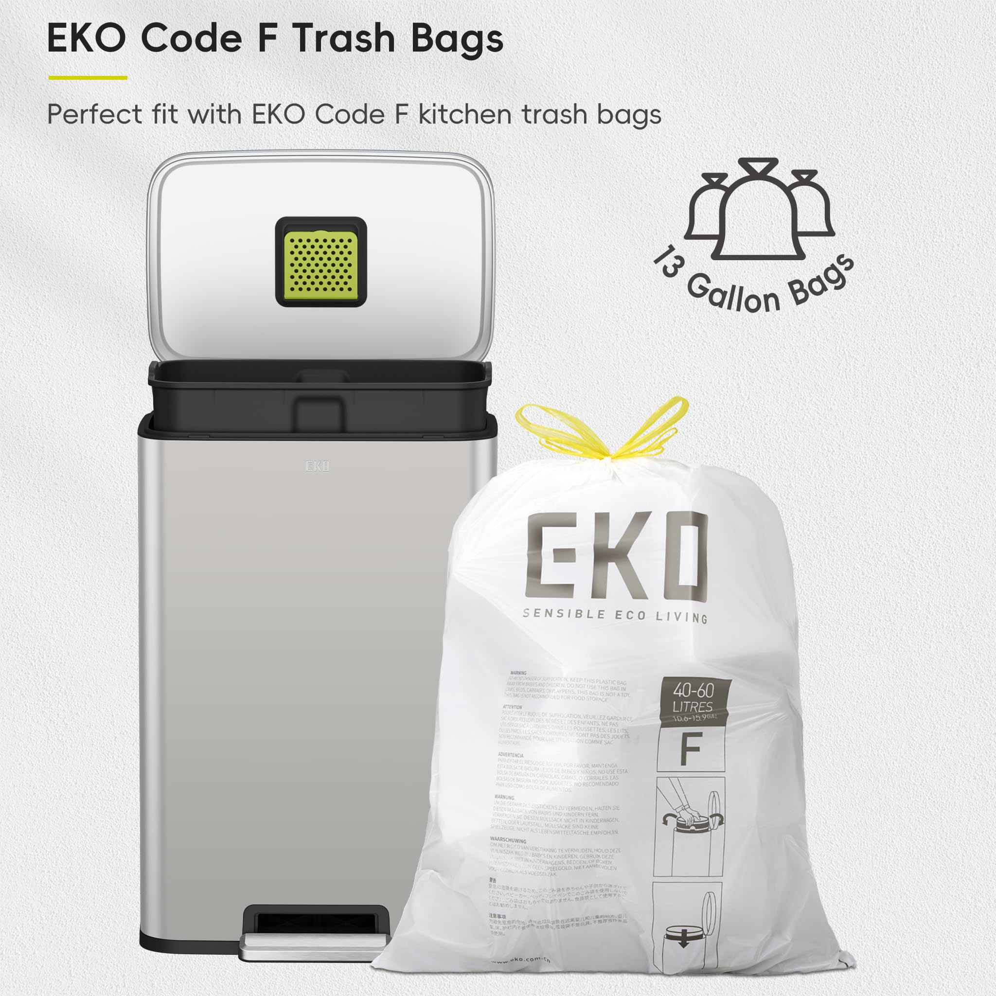EKO Madison lifestyle shot in kitchen conveying modern look and quiet soft-close operation