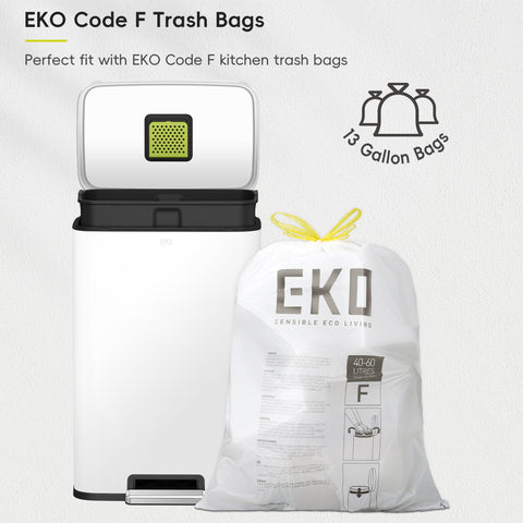 EKO Madison inner bucket removed revealing handles for easy emptying benefit: fast bag changes