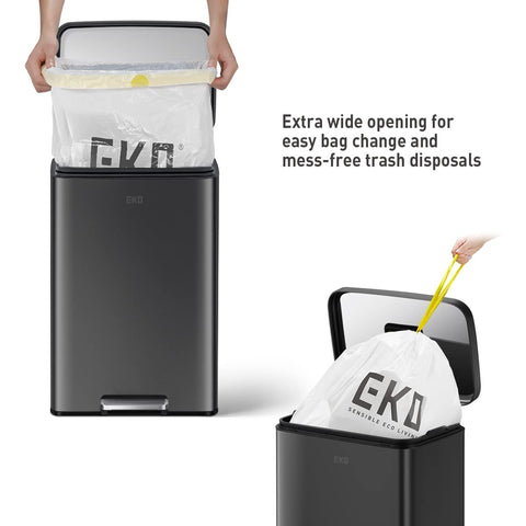 EKO Madison removable inner bucket lifted out for easy bag changes and cleaning