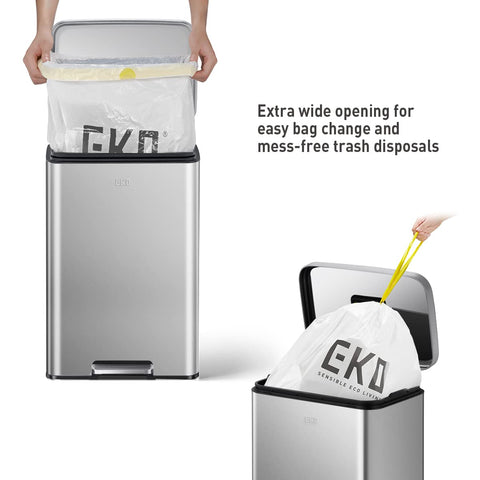 EKO Madison removable inner bucket with handles for easy bag changes