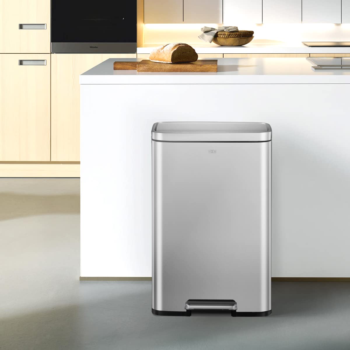 EKO Madison next to chair showing scale and 50L capacity advantage