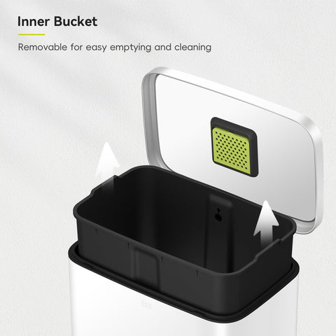 EKO Madison used as recycling bin with bottles and paper benefit: versatile sorting