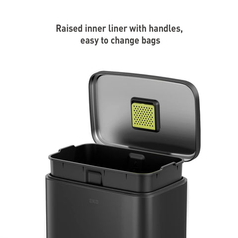 EKO Madison lid detail highlighting soft-close mechanism for quiet use