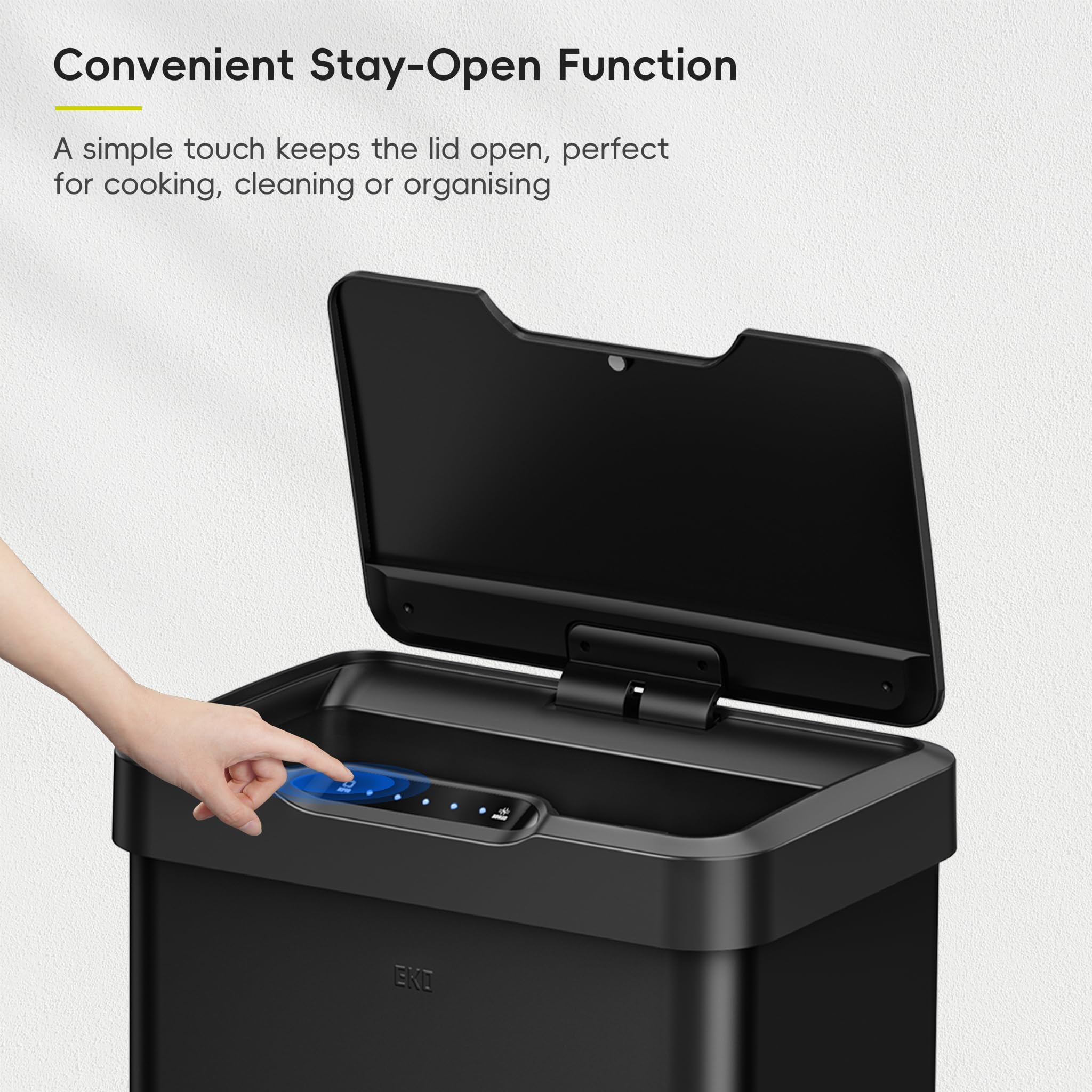 EKO Mirage-T staged in modern kitchen for hygienic and stylish disposal