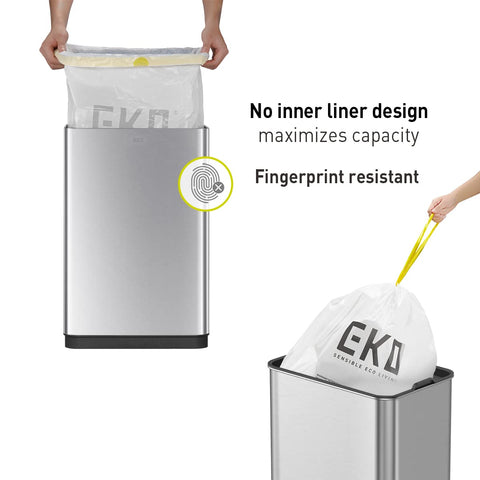 EKO Mirage-T removable inner rim detail for tidy bag placement benefit