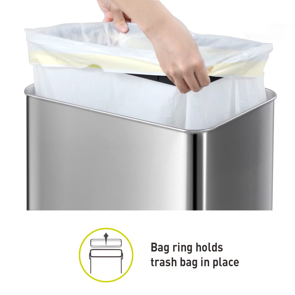 EKO Mirage-T in kitchen lifestyle scene illustrating quiet hands-free convenience benefit