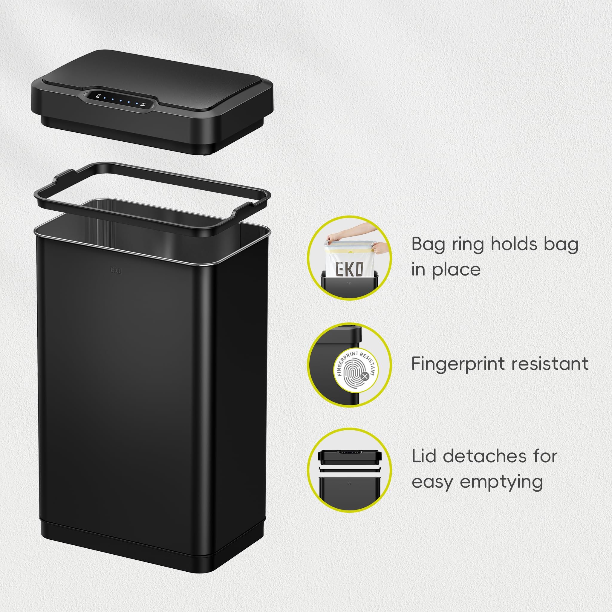 EKO Mirage-T size comparison beside chair shows true 50L capacity