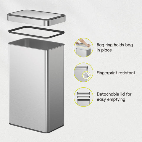 EKO Nova lid mid-close capturing quiet soft-close action that reduces noise