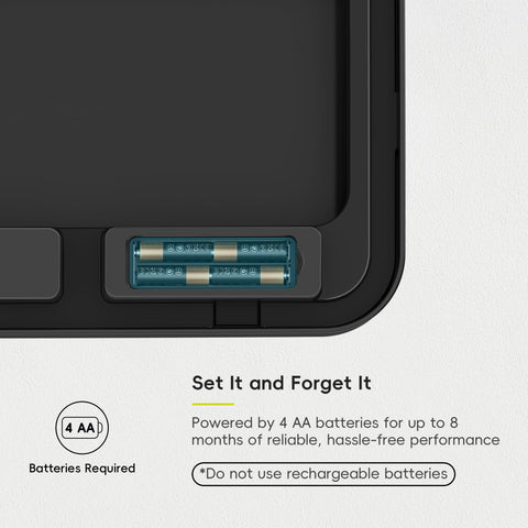 EKO Nova top view showing stay-open button for continuous access and convenience