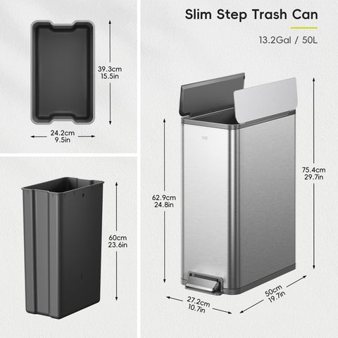 EKO X‑Wing dual wing lid detail demonstrating soft close and odor control benefit