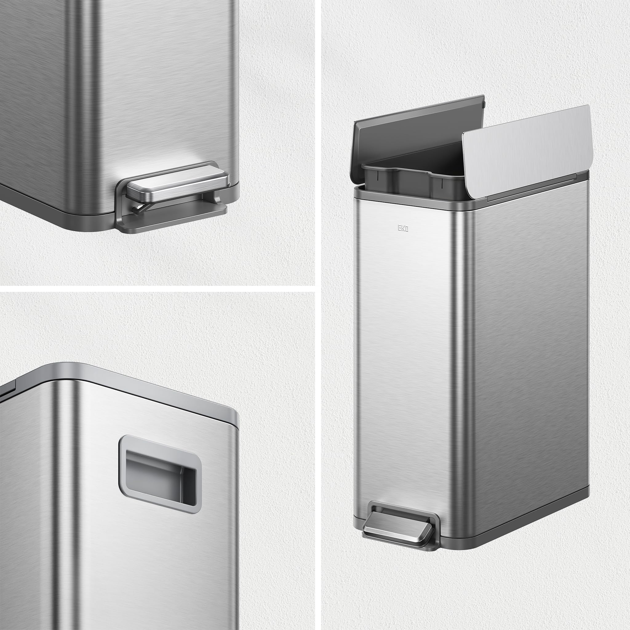 EKO X‑Wing open with stay‑open lock during cooking to enable hands‑free use