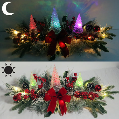 Eksen pinecone and foliage texture highlighting realistic greenery benefit
