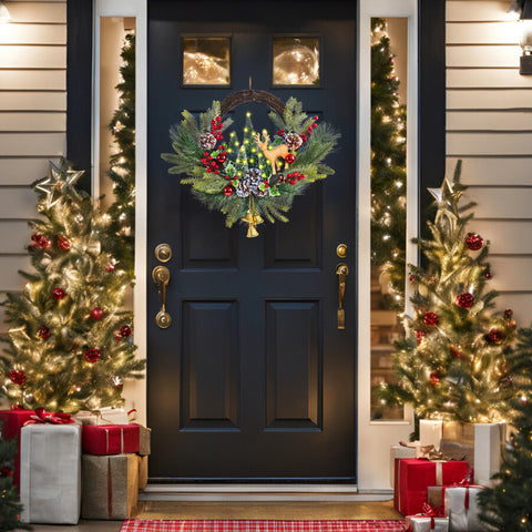 Eksen wreath boxed packaging for tidy storage and seasonal protection